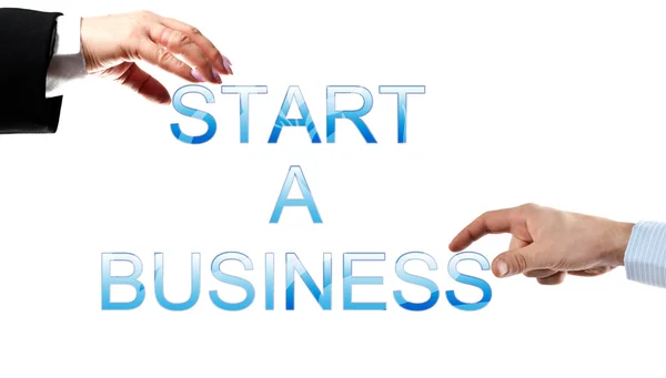 Start a business words — Stock Photo, Image