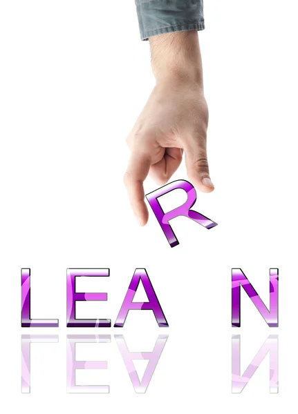 Learn word — Stock Photo, Image