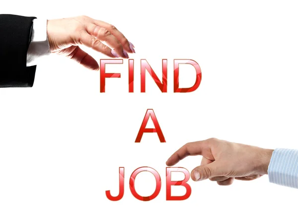 Find a job words — Stock Photo, Image