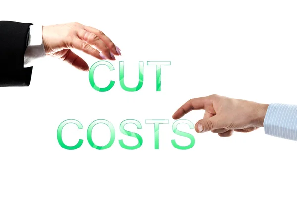 Cut costs words — Stock Photo, Image