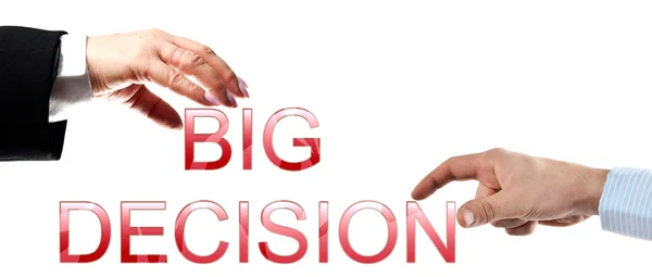 Big decision words — Stock Photo, Image