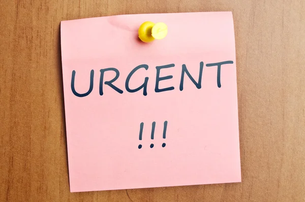 Urgent notice — Stock Photo, Image