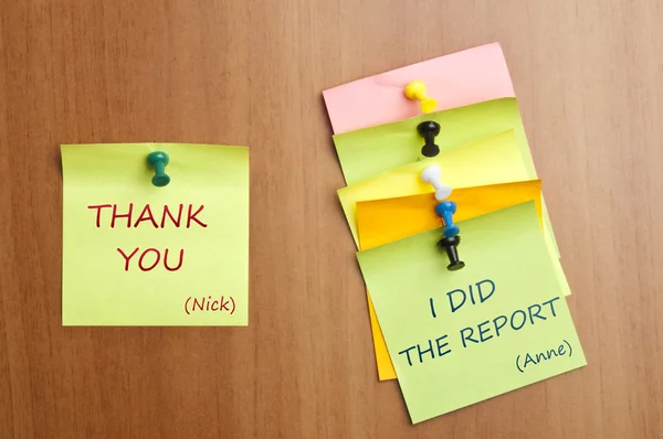 Thank you post it — Stock Photo, Image