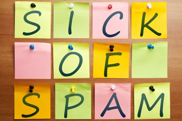 Sick of spam — Stock Photo, Image