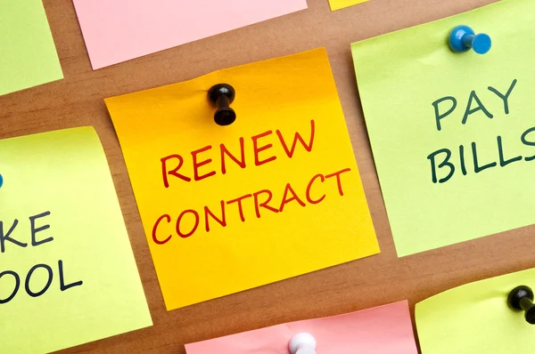 Renew contract — Stock Photo, Image