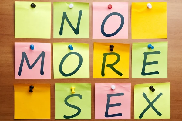 Nie więcej seksu — Zdjęcie stockowe