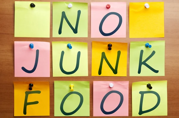 Kein Junk Food — Stockfoto