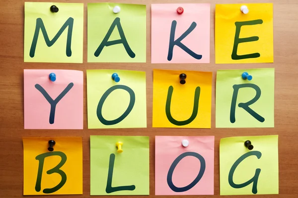 Make your blog — Stock Photo, Image