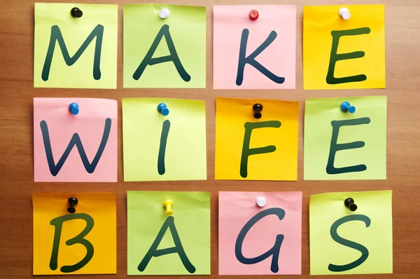 Zrobić żona torby — Zdjęcie stockowe