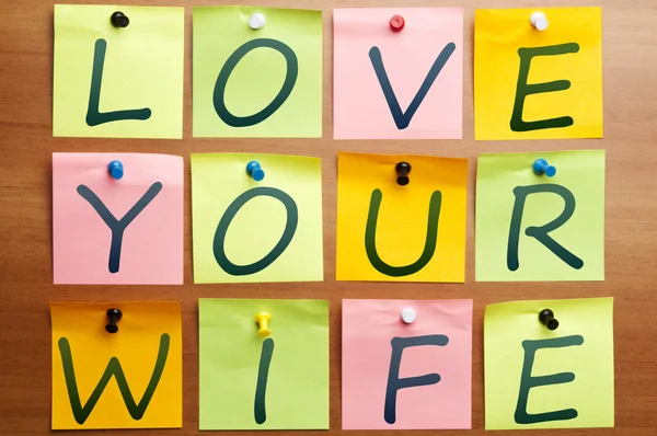 Älska din fru — Stockfoto