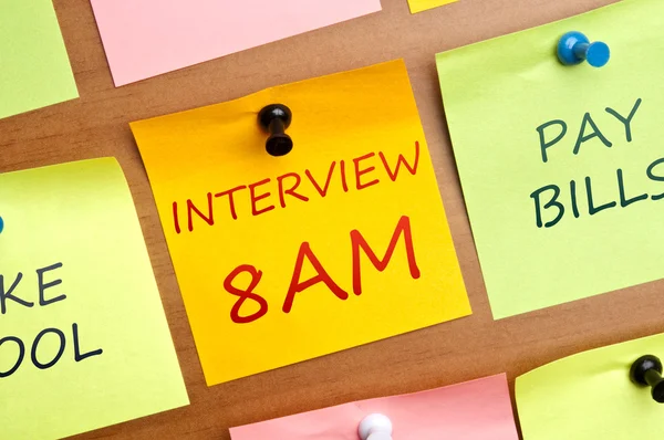 Interview 8am — Stock Photo, Image