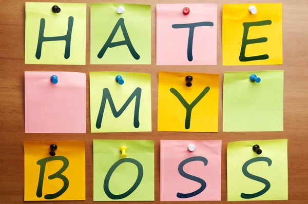 Odio il mio capo. — Foto Stock