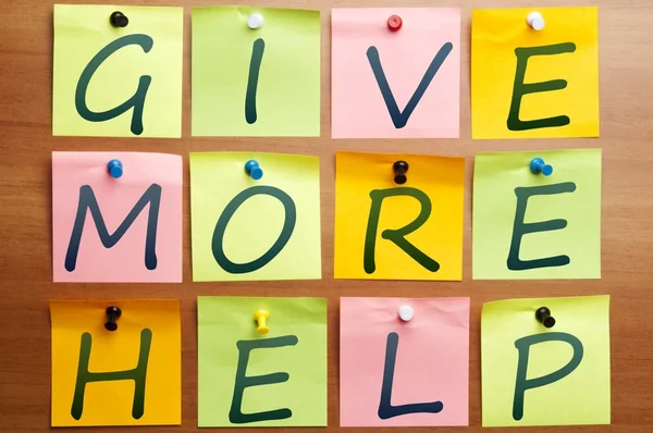 Give more help — Stock Photo, Image