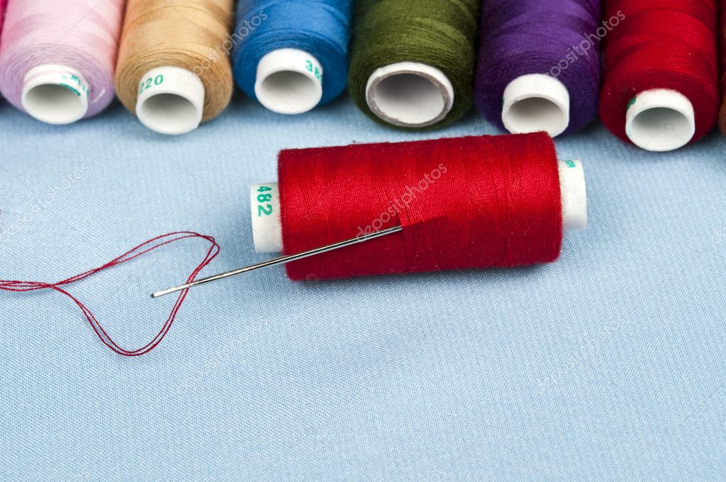 Needle and thread — Stock Photo © fuzzbones 6237724