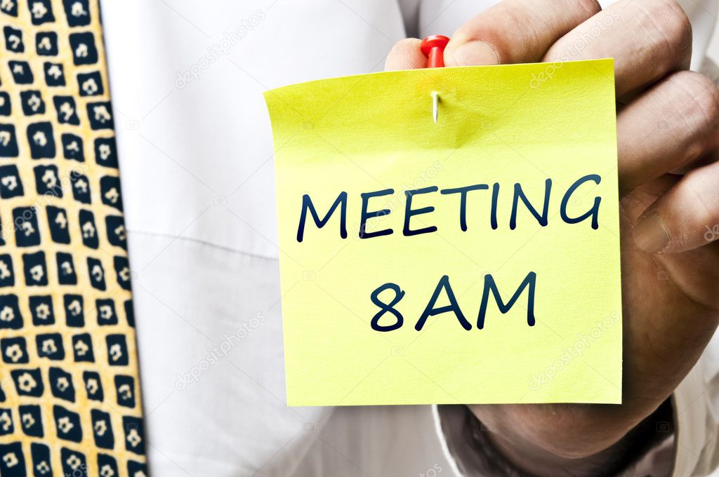 Meeting at 8 AM