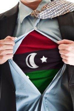 Libya flag on shirt