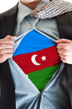 Azerbaycan bayrağı gömlek