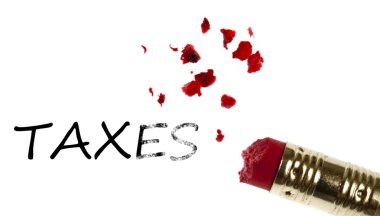 Taxes word clipart