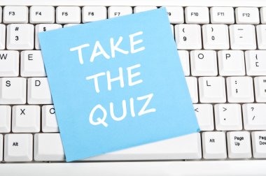 Take the quiz message clipart