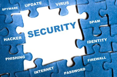 Security puzzle clipart