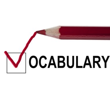 Vocabulary message clipart