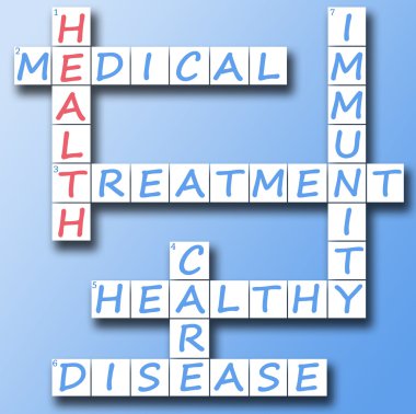 Health on crossword clipart