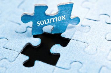 Solution puzzle clipart