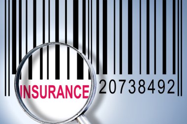 Insurance on barcode clipart