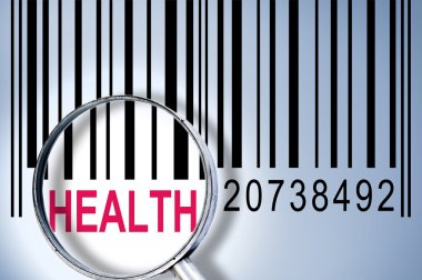 Health on barcode clipart