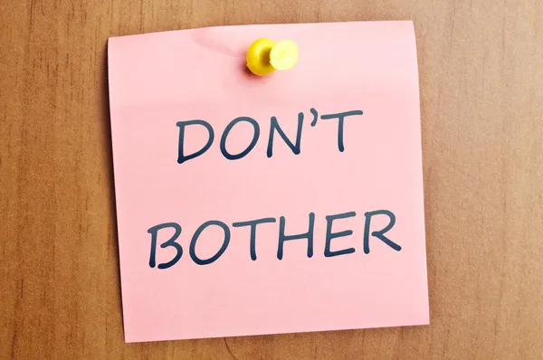 Don't bother post it — Stock Photo, Image