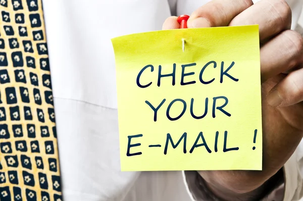 Ελέγξτε το e-mail σας post — Φωτογραφία Αρχείου