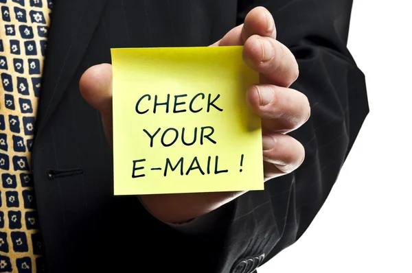 Перевірте, чи надіслано повідомлення електронною поштою — стокове фото