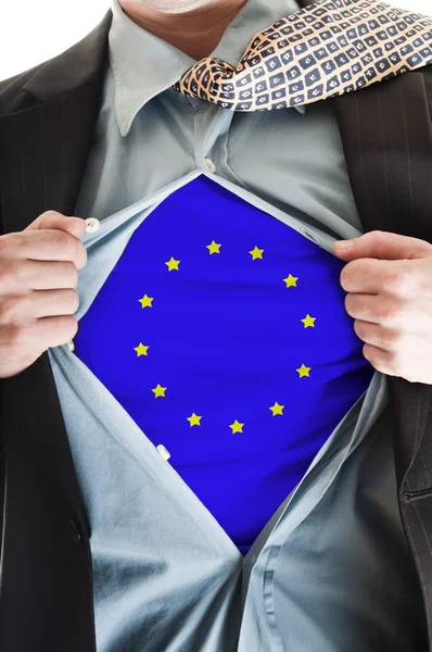 stock image Europe Union flag on shirt