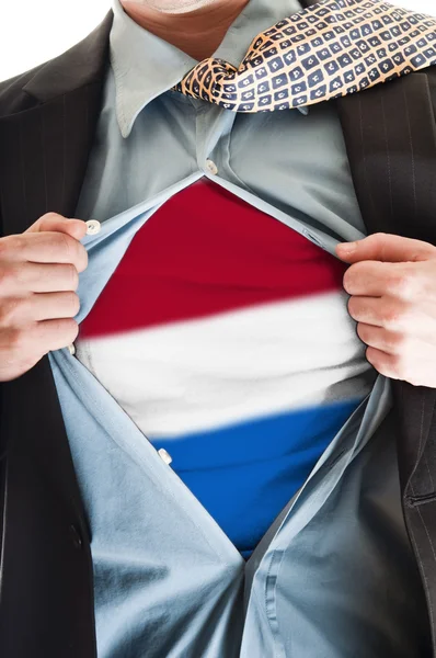 Holland flag on shirt — Stock Photo, Image