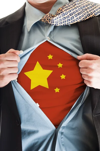 stock image China flag on shirt