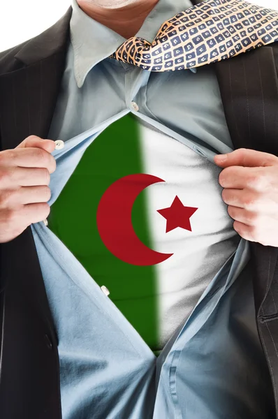Alžírsko vlajka na tričko — Stock fotografie