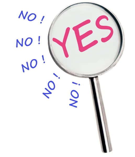 Sim e Não — Fotografia de Stock