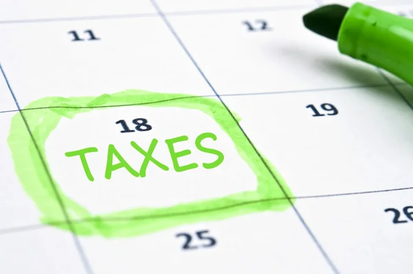 Taxes mark — Stock Photo, Image