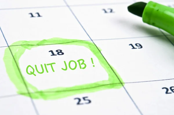 Quit job mark — Stock Photo, Image