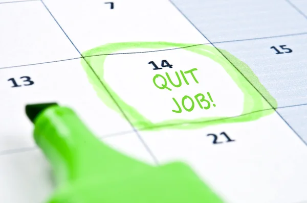 Quit job mark — Stock Photo, Image