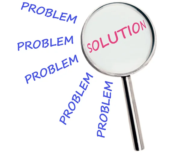 Problem und Lösung — Stockfoto