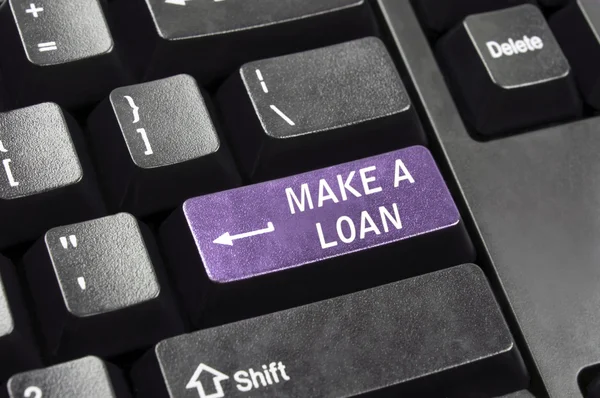 Make a loan key — Stock Photo, Image