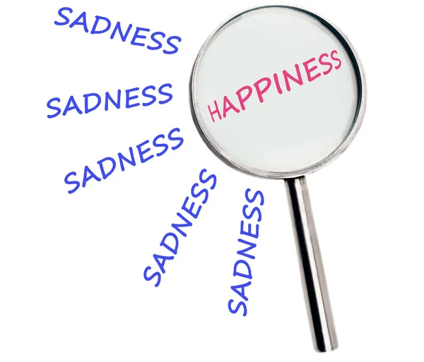 Tristeza e felicidade — Fotografia de Stock