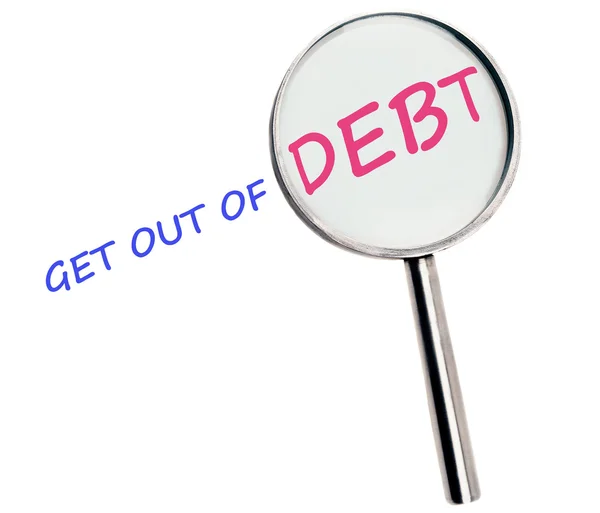Uscire dal debito — Foto Stock