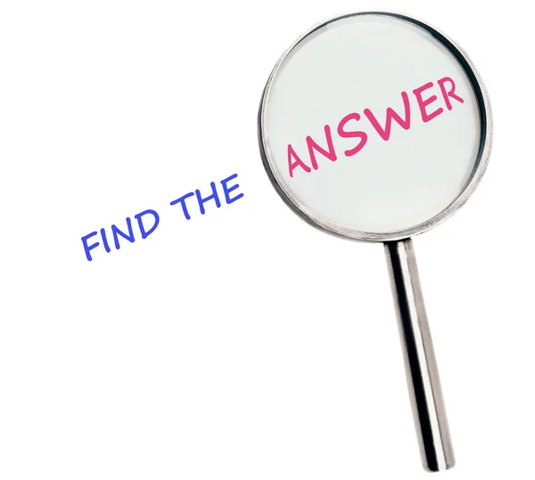 Find the answer — Stock Photo, Image