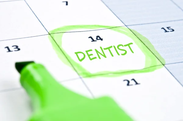 Segno del dentista — Foto Stock