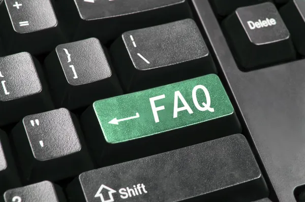 FAQ key — Stock Photo, Image