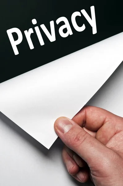 Privatsphäre — Stockfoto