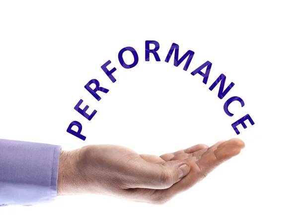 Performance word — Stock Photo, Image