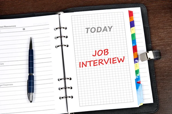Job interview message — Stock Photo, Image